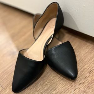 Black Pointy Flats
